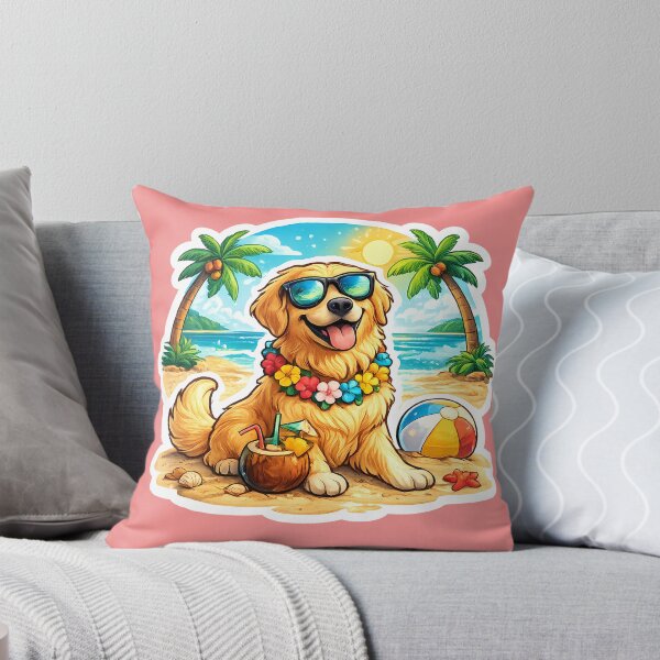 Item preview, Golden Retriever Beach Vibes – Cool Sunglasses Dog Summer Vacation designed and sold by SamiOmar94.