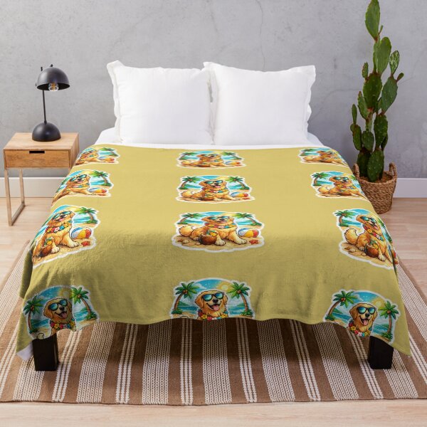 Item preview, Golden Retriever Beach Vibes – Cool Sunglasses Dog Summer Vacation designed and sold by SamiOmar94.