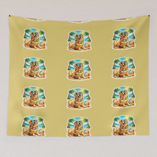 Item preview, Golden Retriever Beach Vibes – Cool Sunglasses Dog Summer Vacation designed and sold by SamiOmar94.