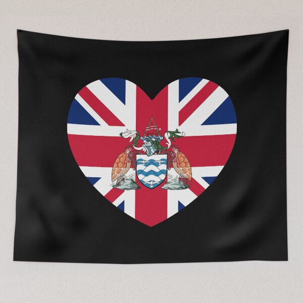 Item preview, Ascension Island Flag Heart SH-AC designed and sold by shitpostee.