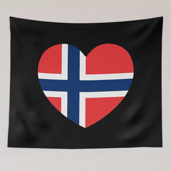Item preview, Svalbard And Jan Mayen Flag Heart SJ designed and sold by shitpostee.