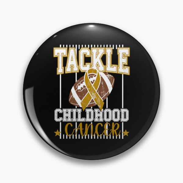 Item preview, Football Gold Ribbon - Childhood Cancer Awareness Tackle Childhood Cancer designed and sold by conggamenhatvip.