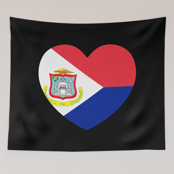 Item preview, Sint Maarten Flag Heart SX designed and sold by shitpostee.