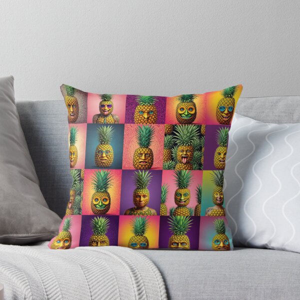 Item preview, Funny Pineapple Faces Pop Art designed and sold by flashARTstudio.