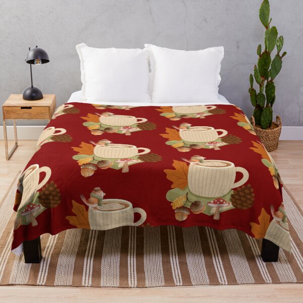 Item preview, Cozy Autumn Coffee with Mushrooms & Hazelnuts | Fall Nature Design designed and sold by BigDigital.