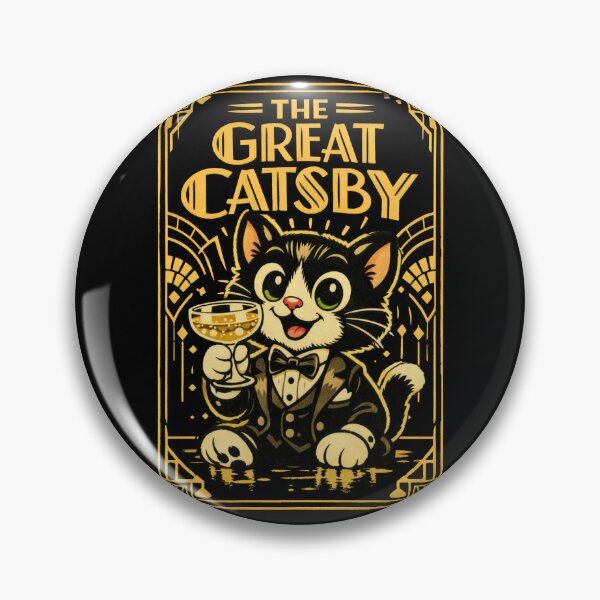 Item preview, The Great Catsby Vintage Cat designed and sold by Nacho Average Designs.