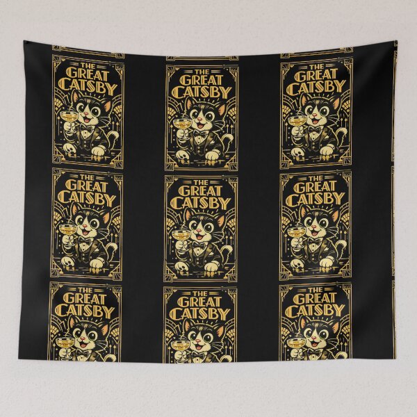 Item preview, The Great Catsby Vintage Cat designed and sold by Nacho Average Designs.