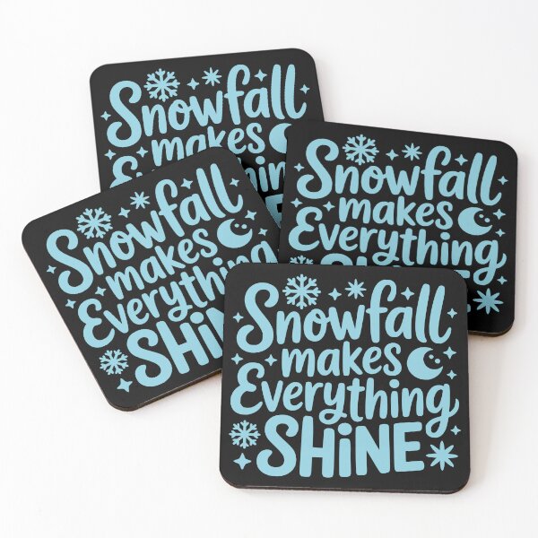 Item preview, Snowfall Makes Everything Shine designed and sold by theartfulaspie.