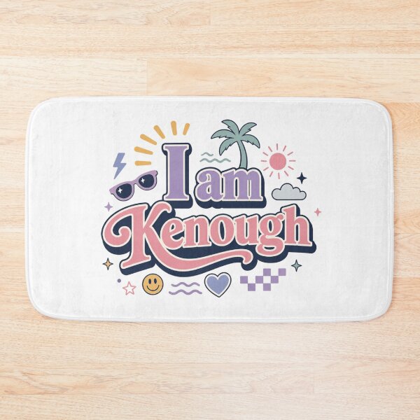 Item preview, I Am Kenough Retro Summer Typography | Pastel Beach Self Love Quote designed and sold by Eddy048.