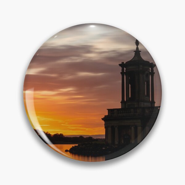 Artikelvorschau, Rutland Normanton Kirche bei Sonnenuntergang entworfen und verkauft von Angela Watts.