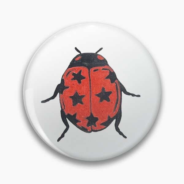 Item preview, Whimsical Painted Ladybug with Stars designed and sold by zoeyyyrose.