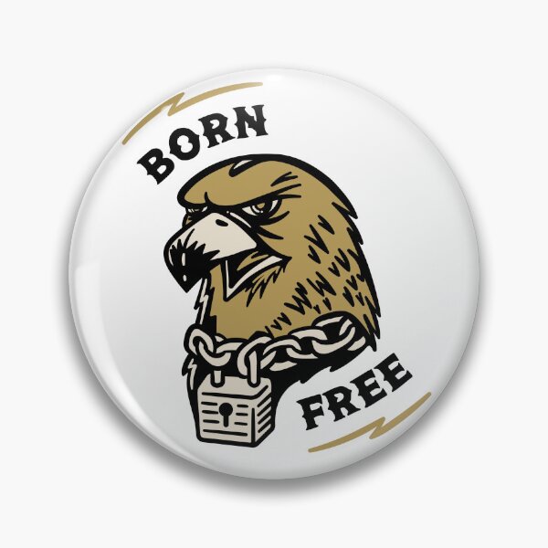 Item preview, Born Free Eagle with Chain & Padlock designed and sold by Big-G-Clothing.