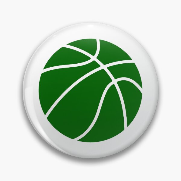 Item preview, minimalist Dark Green basketball    designed and sold by pattern-archive.