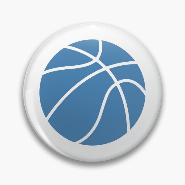 Item preview, Minimalist Steel Blue Basketball Graphic designed and sold by pattern-archive.
