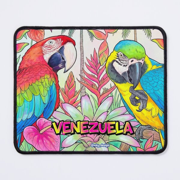 Item preview, Venezuela in My Soul - Caribbean Macaw, Strength and Color of My Land designed and sold by keythxctrs.