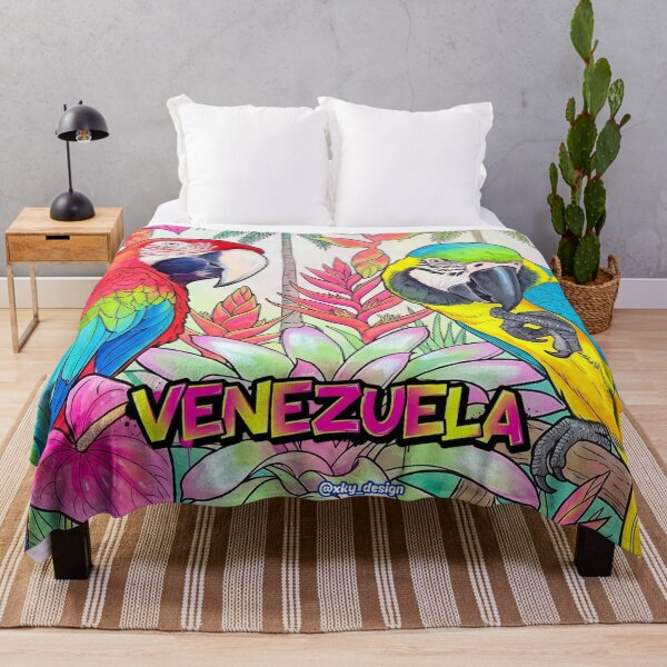 Aperçu de l'œuvre Venezuela dans mon âme - Ara des Caraïbes, force et couleur de ma terre créée et vendue par keythxctrs.