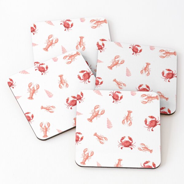 Item preview, Cute Coastal Crab and Lobster Pattern designed and sold by Marietna2110.