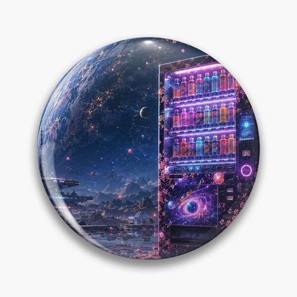 Item preview, Cosmic Sakura Vending Machine with Giant Planet designed and sold by chestnut-woods.
