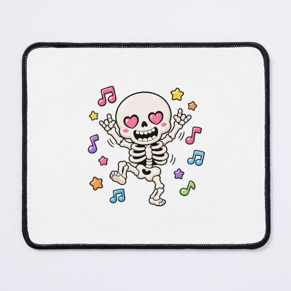 Item preview, Dancing Skeleton Kawaii Cute Halloween Sticker Gift designed and sold by RedRubyBubble.