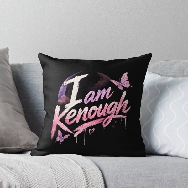 Item preview, I Am Kenough Moon & Butterfly Typography | Pink Aesthetic Self Love Quote designed and sold by Eddy048.