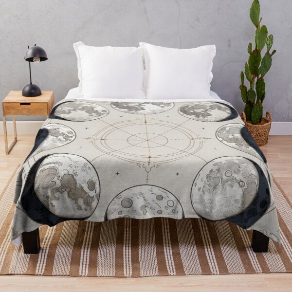 Item preview, Lunar Cycle Wheel — Celestial Botanical Art designed and sold by TheGraphicsLord.