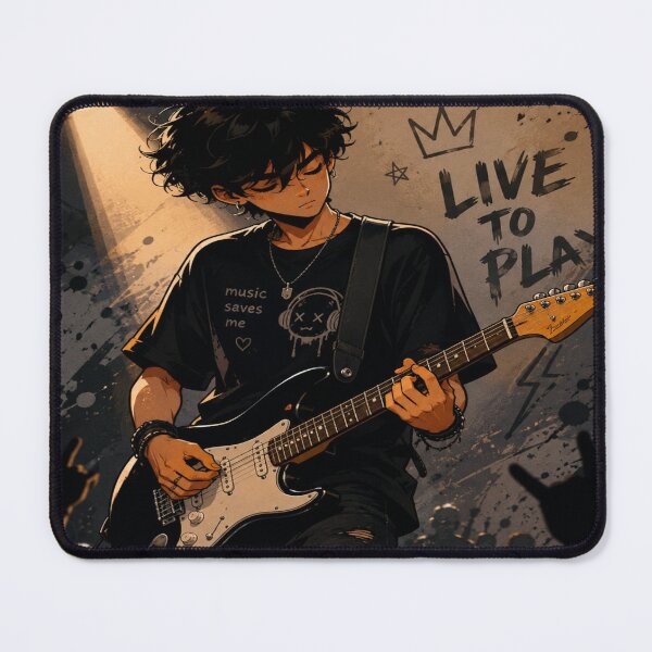 Item preview, Live to Play Guitar designed and sold by DaryaArtFrance.