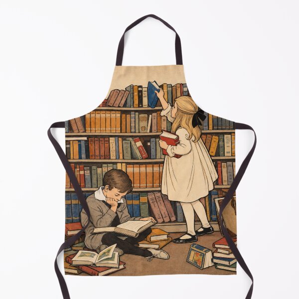 Item preview, Vintage Children Illustration Library Reading Scene Art Lovers designed and sold by RickE.