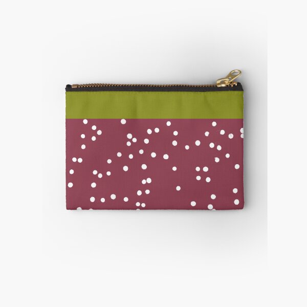 Item preview, White Polka Dots on Burgundy Background designed and sold by Skayana.