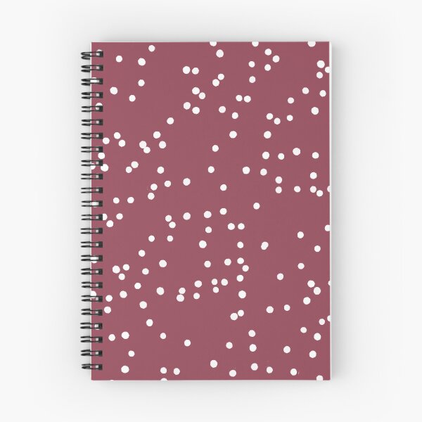 Item preview, White Polka Dots on Burgundy Background designed and sold by Skayana.