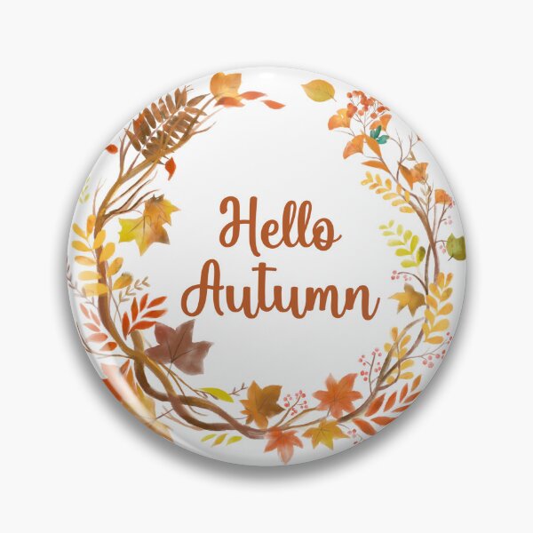 Item preview, Hello Autumn Leaf Wreath | Cozy Fall Botanical Design designed and sold by BigDigital.
