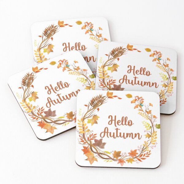 Item preview, Hello Autumn Leaf Wreath | Cozy Fall Botanical Design designed and sold by BigDigital.