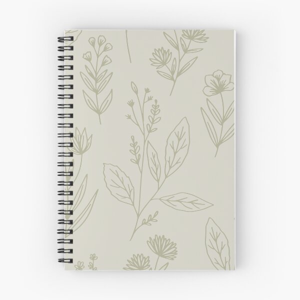 Item preview, M Vintage Botanical Herbarium Wildflower Line Art Light Sage Green designed and sold by DropRomance.