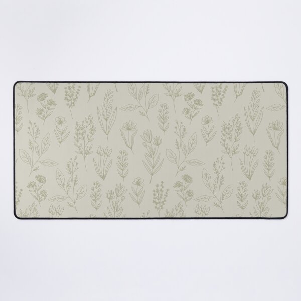Item preview, M Vintage Botanical Herbarium Wildflower Line Art Light Sage Green designed and sold by DropRomance.