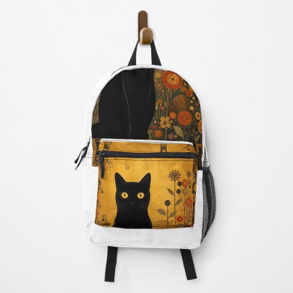 Item preview, Cat Art Print  Klimt  Black Cat In A Garden designed and sold by PurrfectHome.