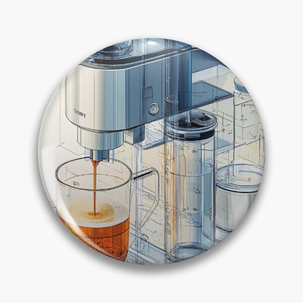 Item preview, Espresso Machine Blueprint designed and sold by Design Atlas.