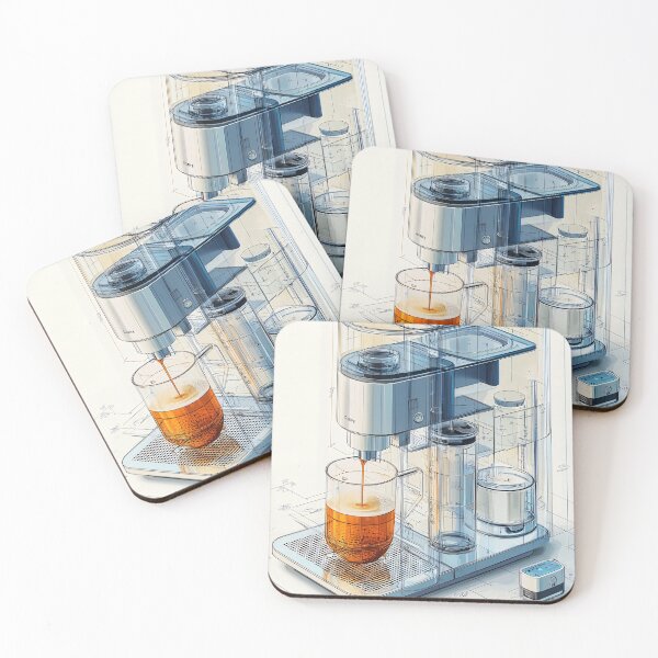 Item preview, Espresso Machine Blueprint designed and sold by Design Atlas.