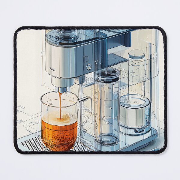Item preview, Espresso Machine Blueprint designed and sold by Design Atlas.