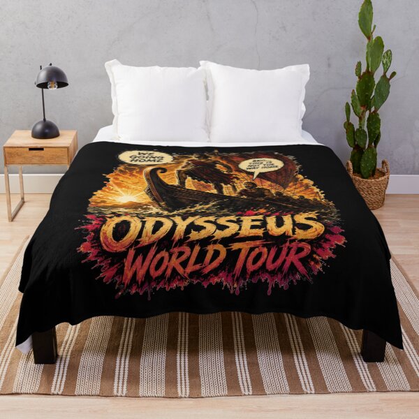 Item preview, Odysseus World Tour Comic Dialogue Ship Art Ancient Greek Mythology Humor Gift for Mythology Lovers designed and sold by Nightarel.
