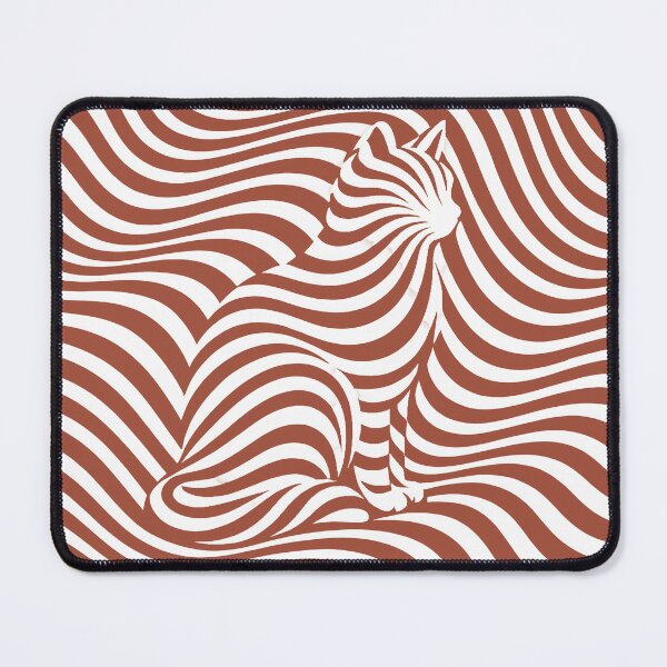 Item preview, Invisible Cat Illusion – Terracotta Waves designed and sold by WAUZ.