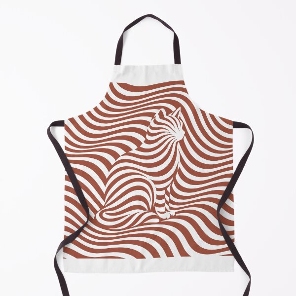 Item preview, Invisible Cat Illusion – Terracotta Waves designed and sold by WAUZ.
