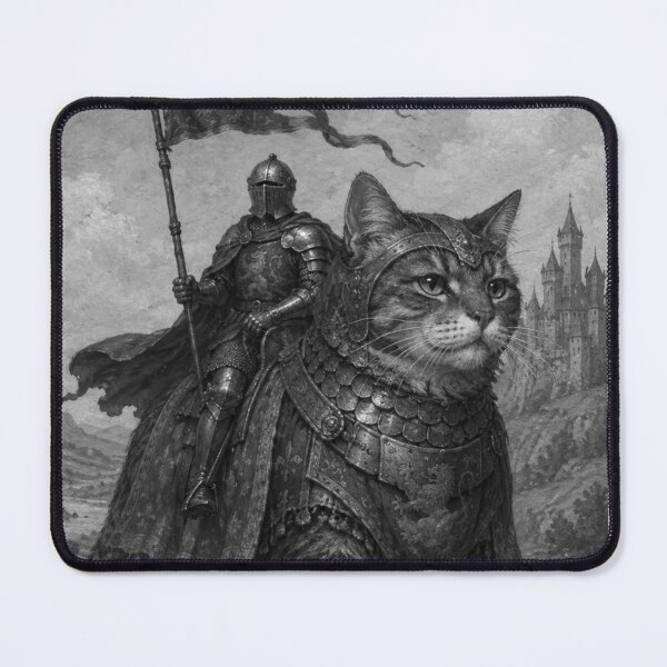 Item preview, Knight Riding a Giant Armored Cat designed and sold by Nol1ytv.