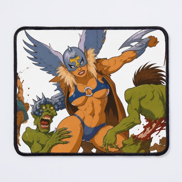 Item preview, Valkyrie Warrior Battle | Fantasy Barbarian vs Goblins | Classic Western Animation Style designed and sold by Hollow Moon Studios..