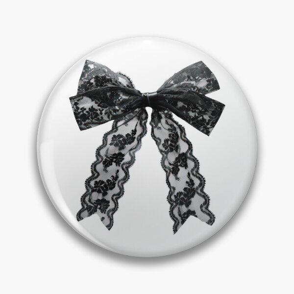 Item preview, Coquette Gothic Black Lace Bow designed and sold by Claudia Villota.