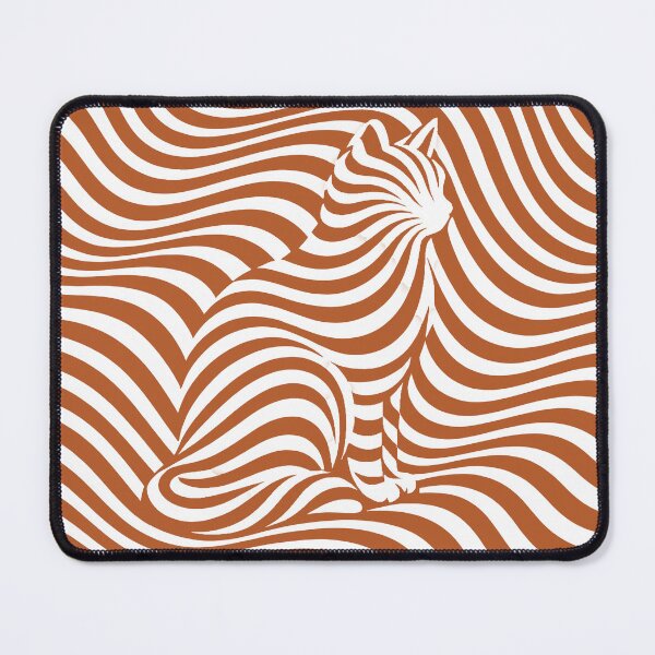 Item preview, Hidden Cat Op Art – Burnt Orange designed and sold by WAUZ.