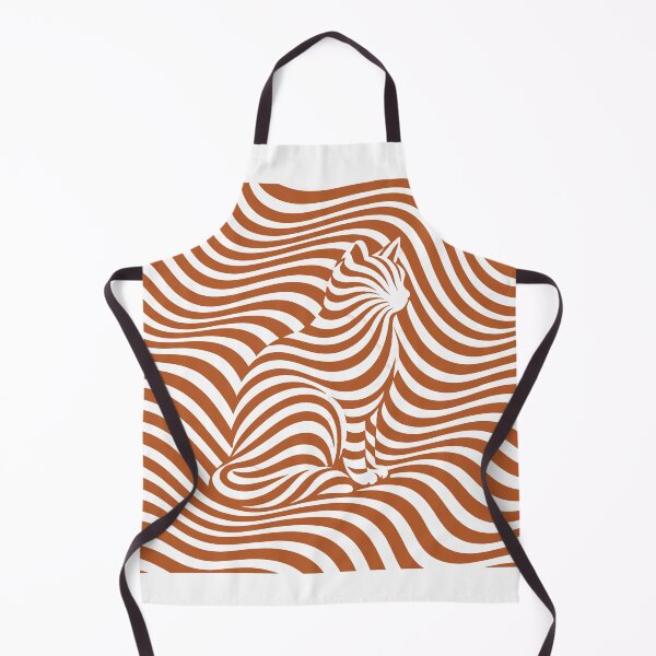 Item preview, Hidden Cat Op Art – Burnt Orange designed and sold by WAUZ.