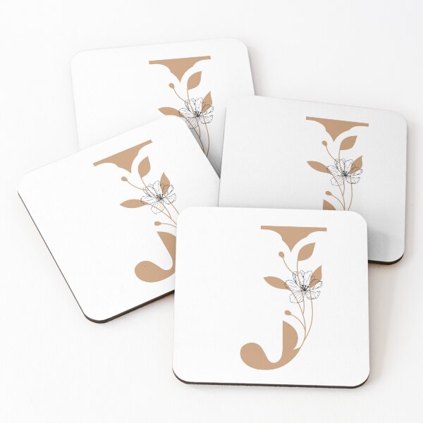 Item preview, Floral Monogram J Letter JSticker | Elegant Botanical Initial J designed and sold by Mia-sanocean.