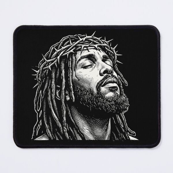 Item preview, Black Jesus Christ Dreadlocks Christian Faith designed and sold by Doodleoub.