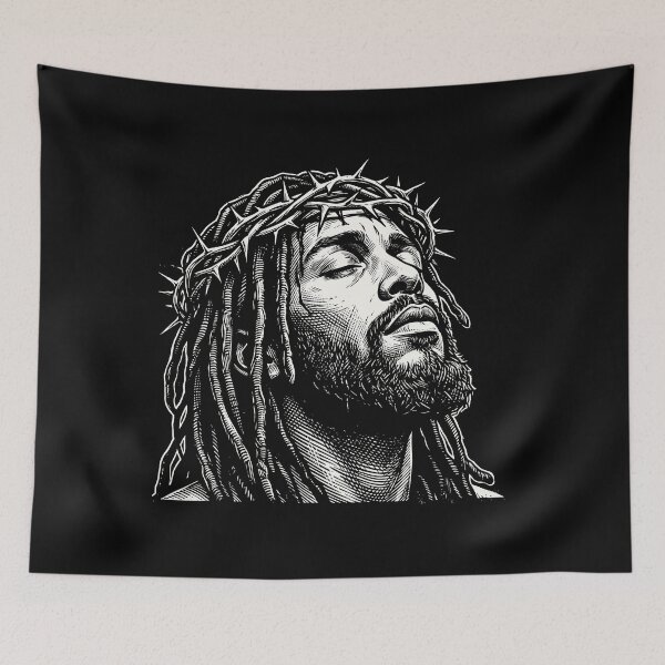 Item preview, Black Jesus Christ Dreadlocks Christian Faith designed and sold by Doodleoub.