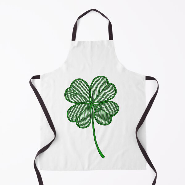 Item preview, Lucky Four Leaf Clover Green Line Art Illustration designed and sold by BVTH.