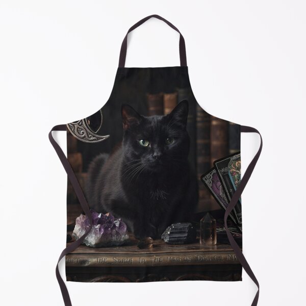 Item preview, Bombay Cat Moon Necklace Gothic Witch Aesthetic | Black Cat Magic Crystal Tarot Art designed and sold by Ghostlycats2026.